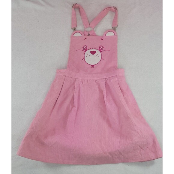 Dolls Kill Dresses & Skirts - Dolls Kill Care Bears Corduroy Embroidery Overall Baby Care A Lot Pinafore Dress